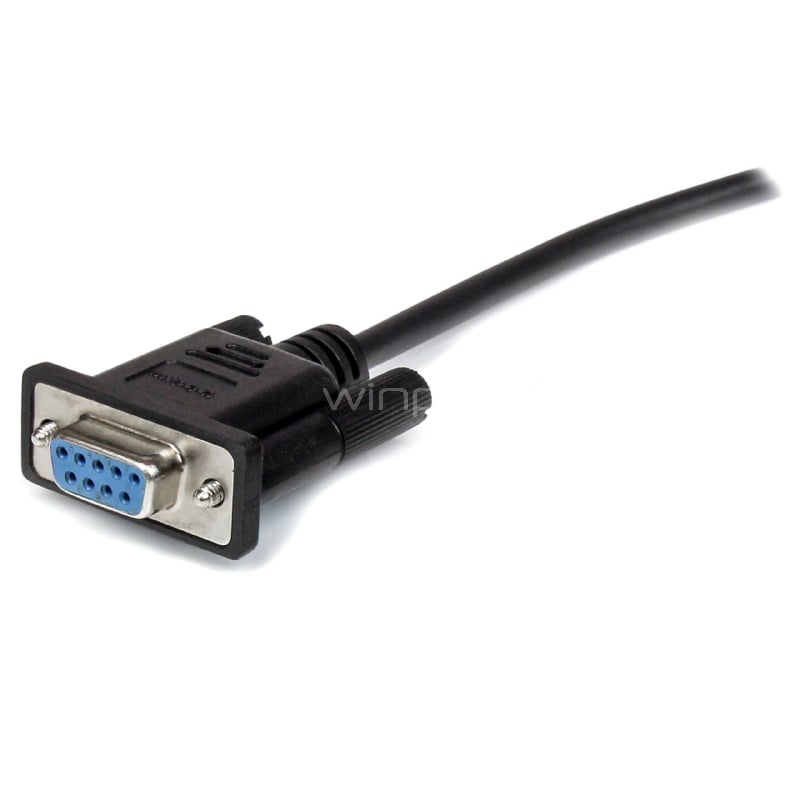 Cable 2m Extensión Directo Straight Through Serial RS232 Video EGA DB9 Macho a Hembra - StarTech