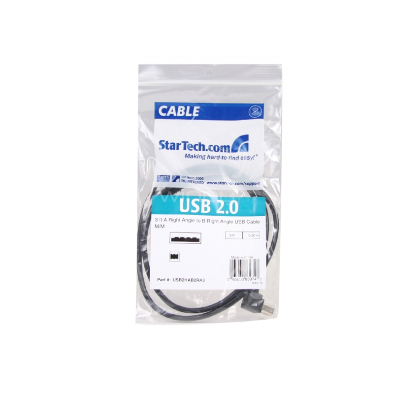 Cable USB, USB Tipo A Hembra, USB Tipo C Macho, 0.91 m, 3 ft, USB 2.0, Negro