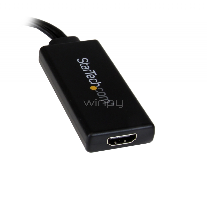 Adaptador VGA a HDMI con audio y alimentacion USB Conversor VGA a HDMI portatil 1080 p StarTech VGA2HDU Winpy.cl