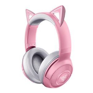 Aud fonos Gamer Razer Kraken Kitty Quartz Bluetooth Rosado