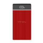 Batería Externa Wesdar S99 de 10.000 mAh (USB-A x2, Rojo)