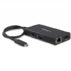 Adaptador Multipuertos USB-C con HDMI de 4K- 2x Puertos USB-A - PD de 60W - Negro - StarTech