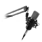Kit Studio Micrófono con Soporte, Antipop y Stand Philco (USB, PC/Mac)