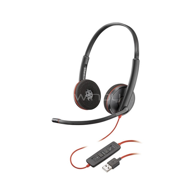 Auriculares USB-A Poly Blackwire 3325