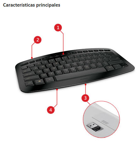 Teclado microsoft 2024 arc keyboard